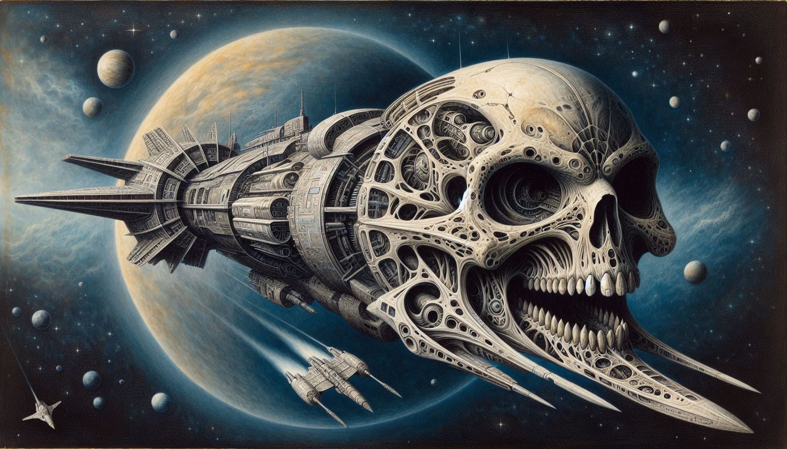 Organically Grown Exoskeleton Armored Alien Space Terror