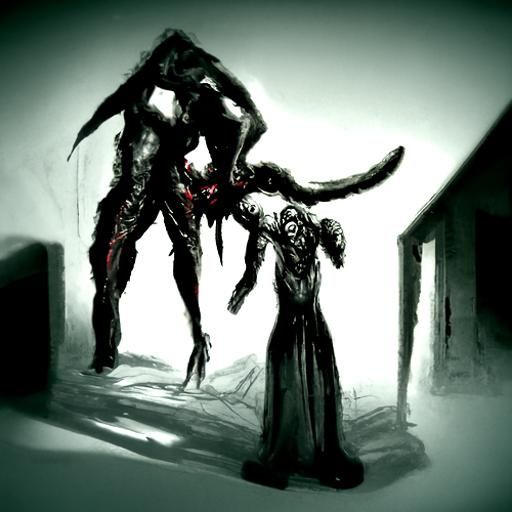 Satan's embrace concept art horror