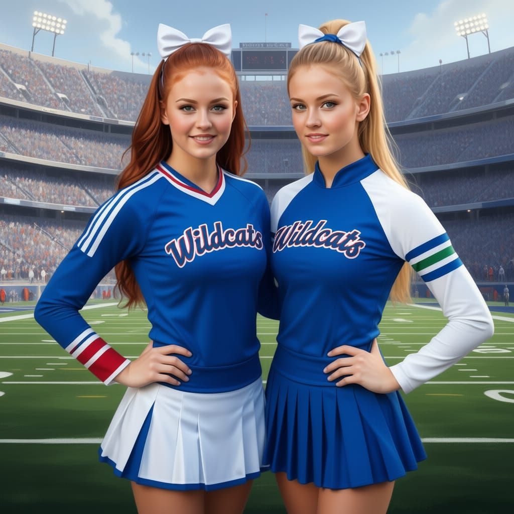 Cheerleaders At The Game