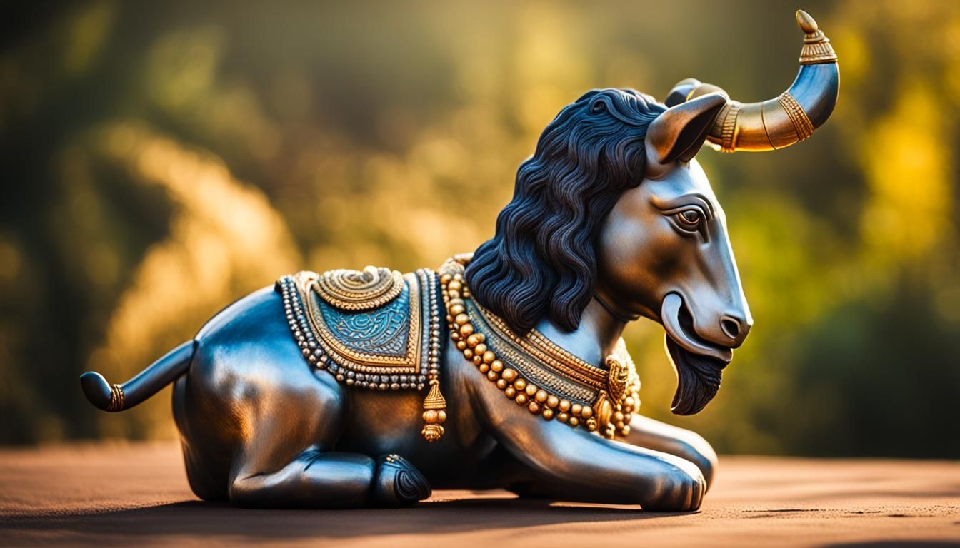 Mythical pet Nandi of Lord Shiva