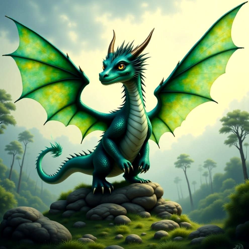 A dragon <lora:Whimsical Dragons:1.0> 