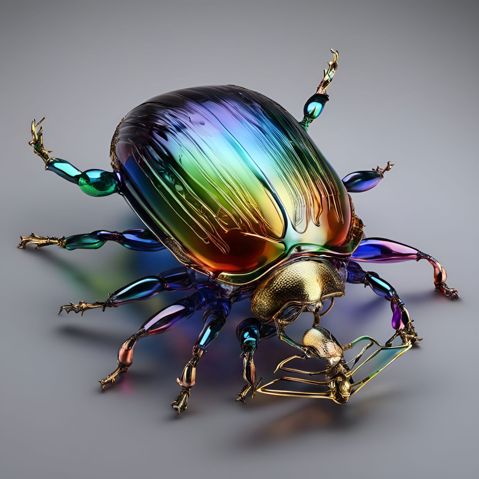 A Blown Glass Scarab Beetle (Continued)