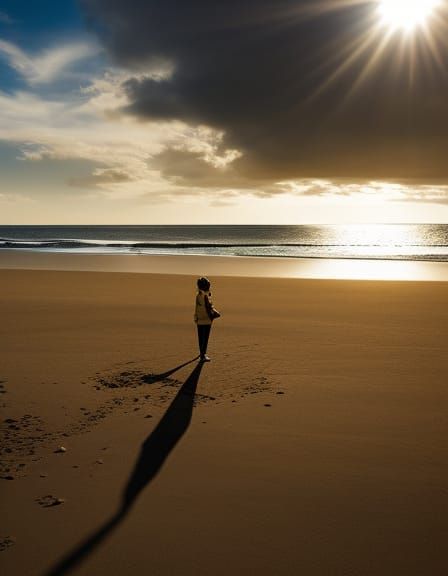 Woman at the beach false