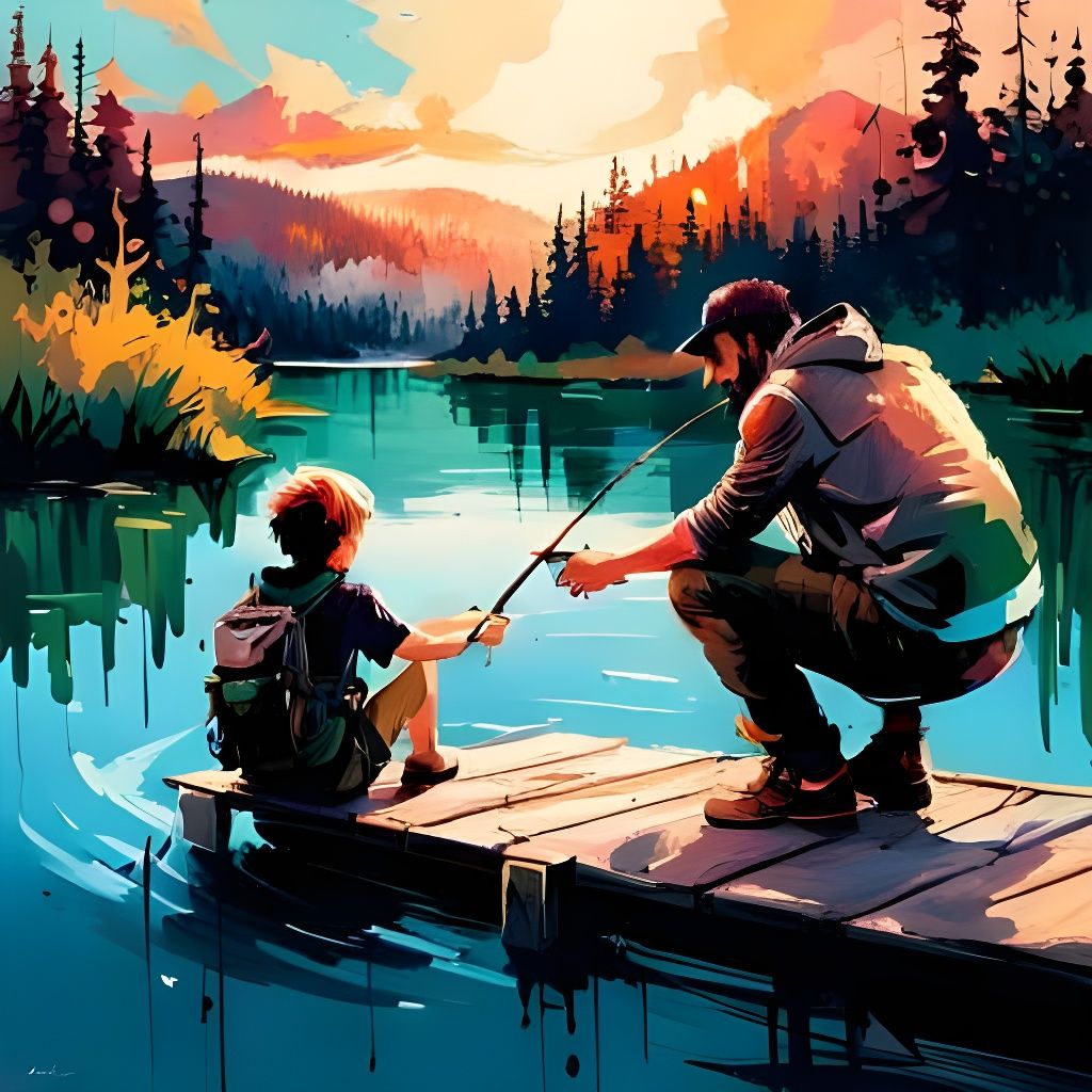 Fishing with Dad (Happy Father's Day)  by @Tommy2timez 