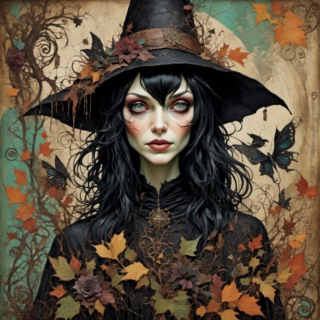  <lora:MythMedia:1.0> Witch