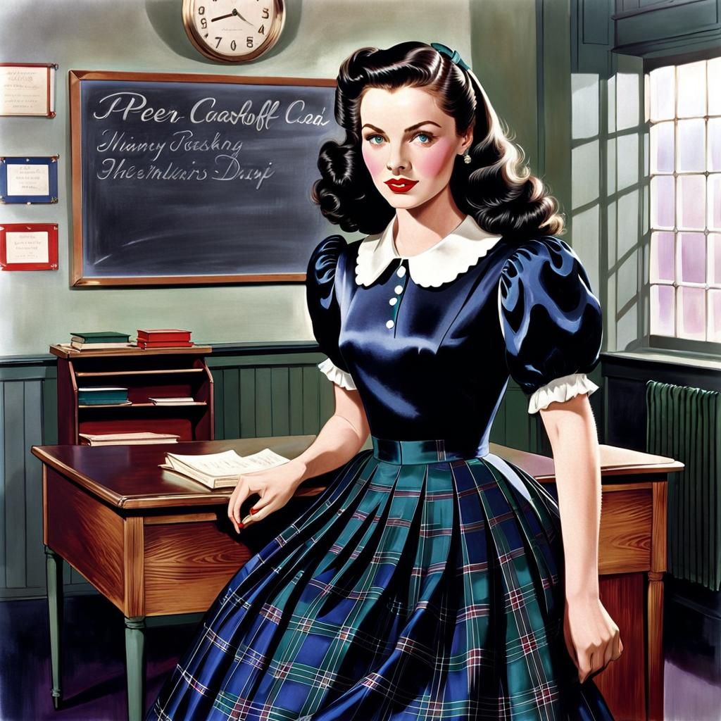 1954 a classroom