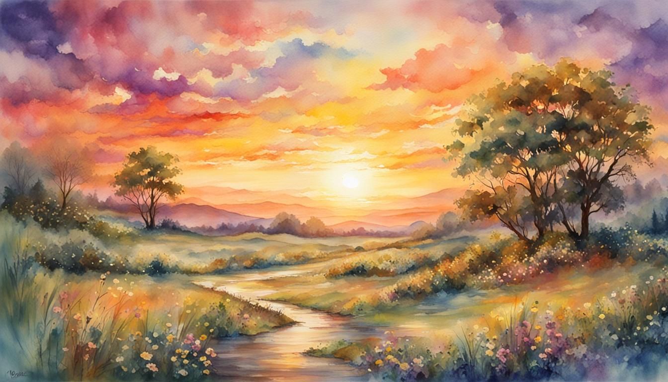 Sunset landscape