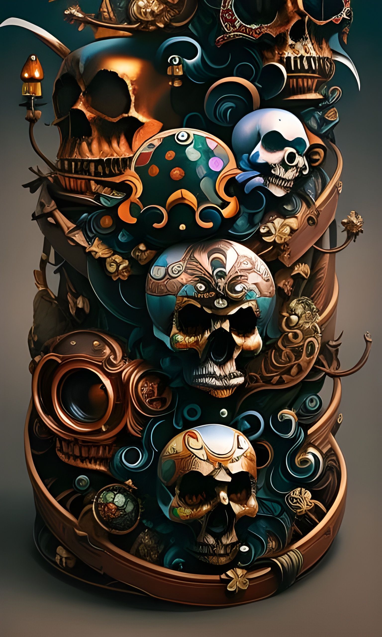 fancy skulls