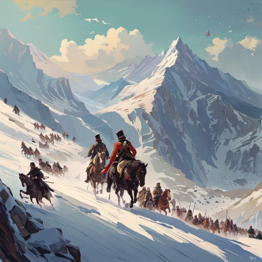 Collapsing Timelines Napoleon Crosses The Alps AI Generated Artwork   SXpAfVXuVlSbwOGZDBr0  4  4apnb 