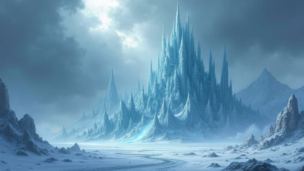 Desolate ice wasteland