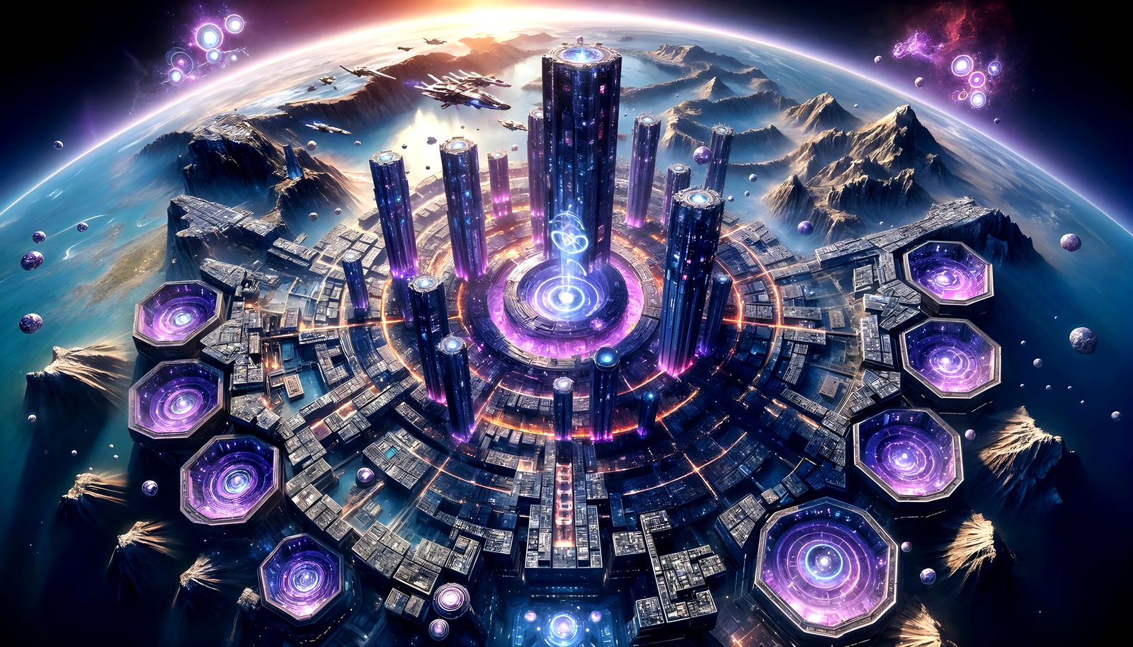 Highly Advanced Alien City  by @Crimson