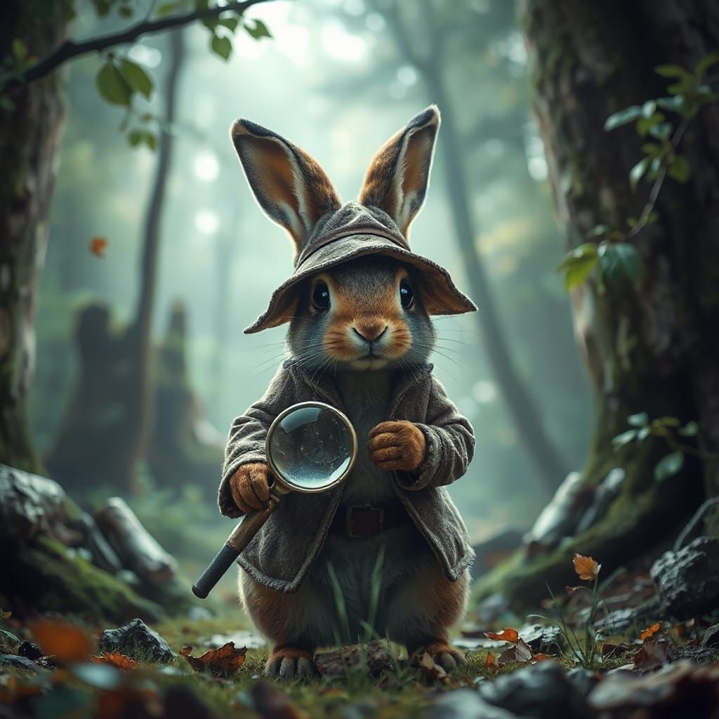Rabbit Detective   by @Black Cat