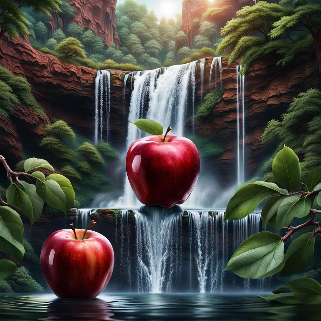 create a hyper realistic image Within the glossy, crimson sk...