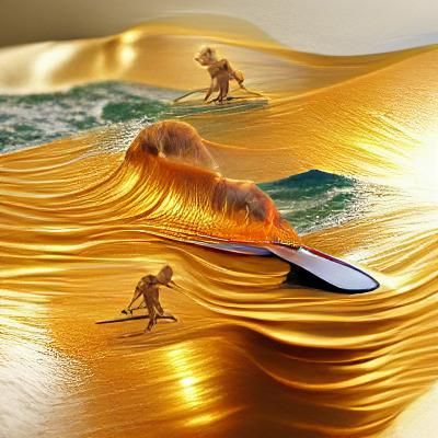 Surfing on Golden Waves