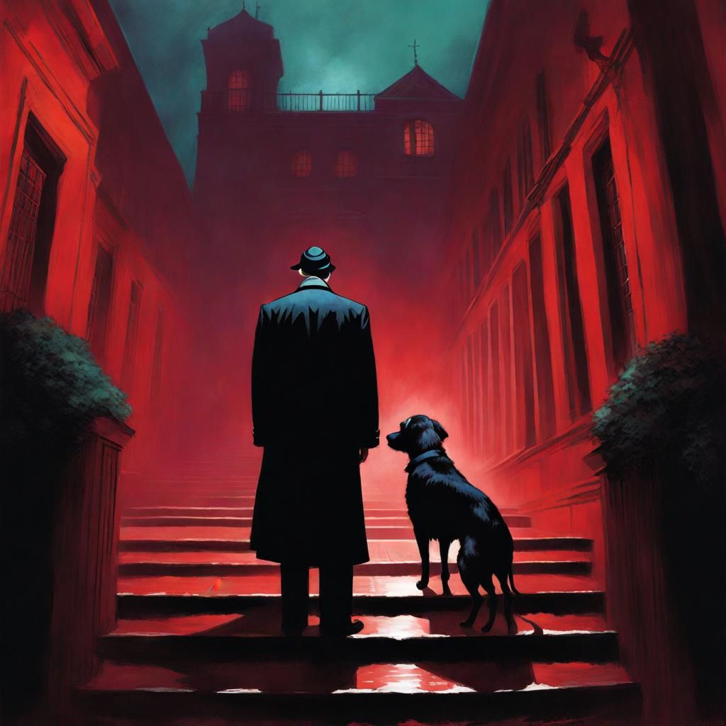 Just a man and his dog...