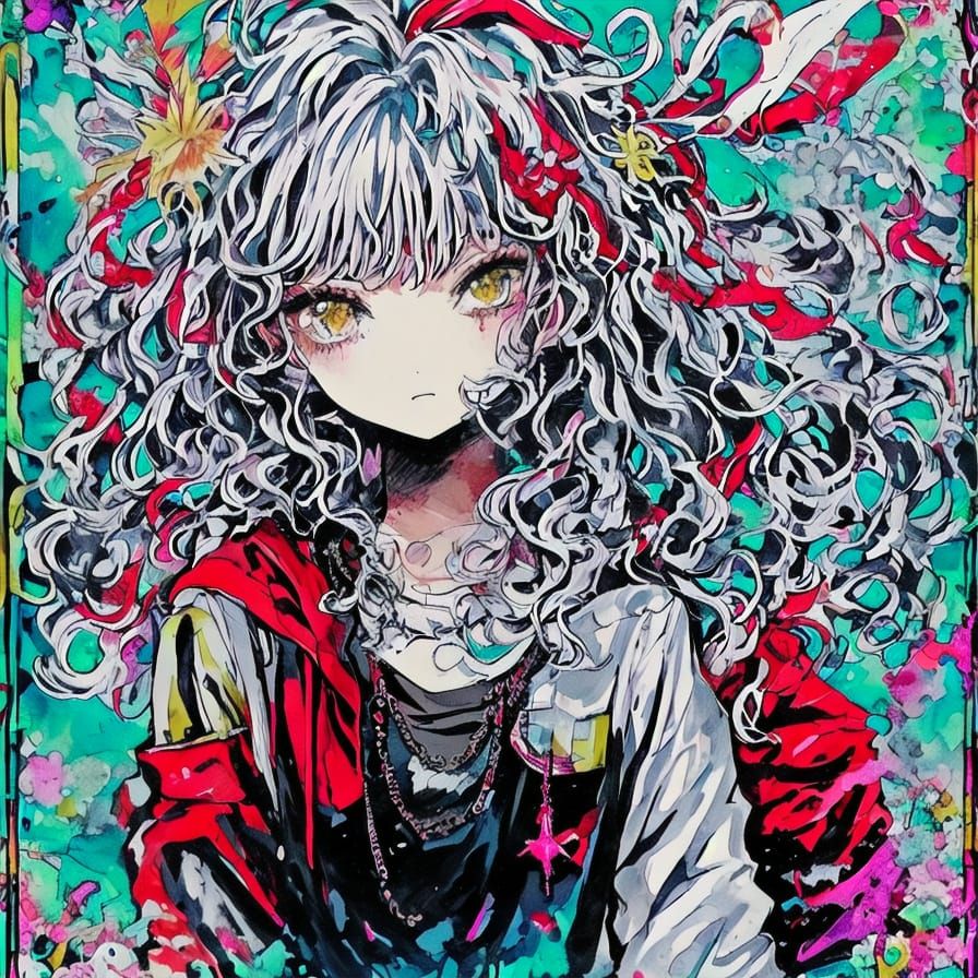 Anime inspired poster girl 