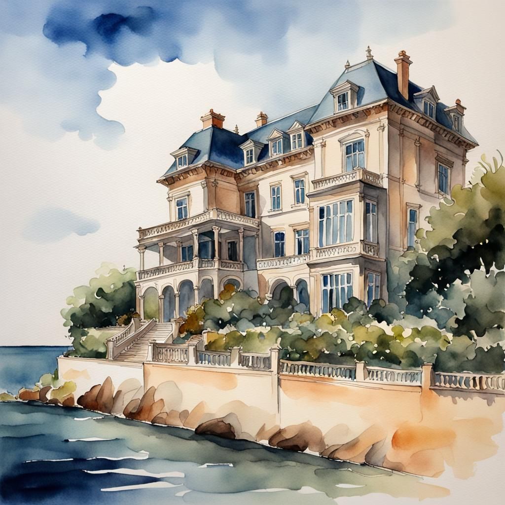 House by the Sea, Watercolours