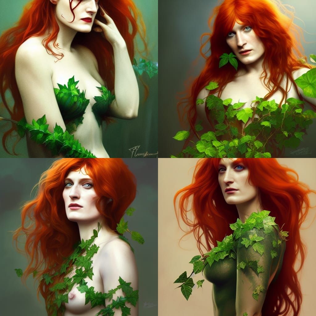 florence welch as poison ivy