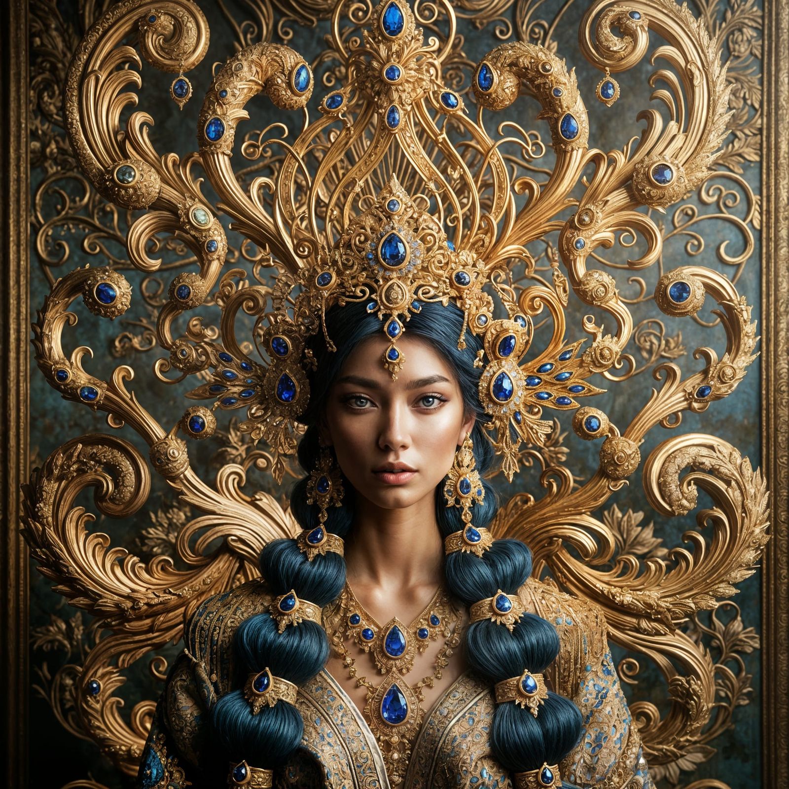 Interwoven Sapphire Empress  by @Photogenetic