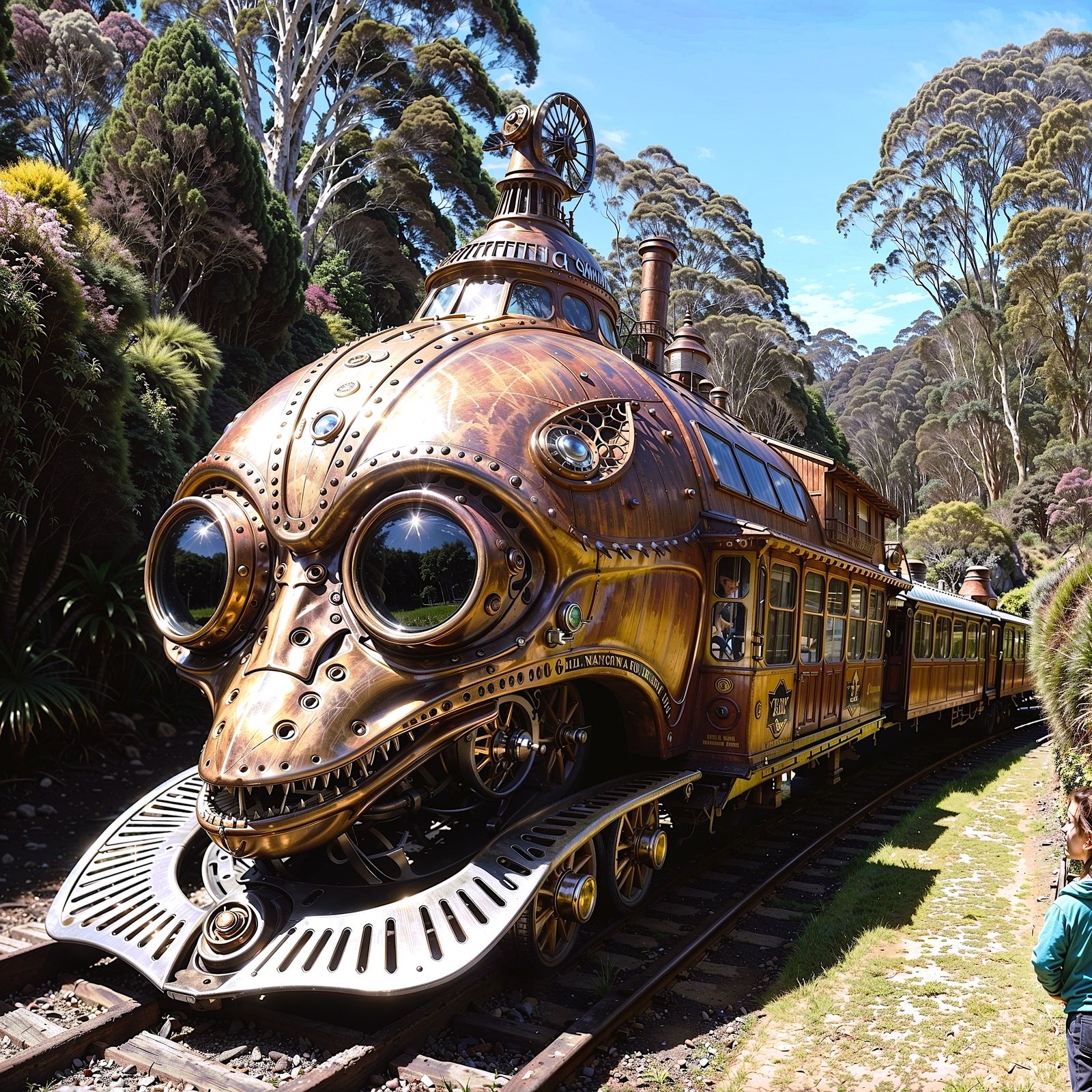 Amazing Steampunk Train