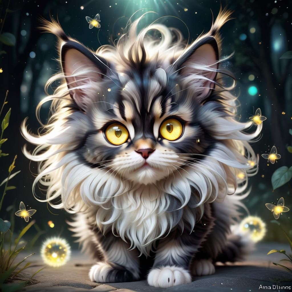 Mainecoon cat - AI Generated Artwork - NightCafe Creator