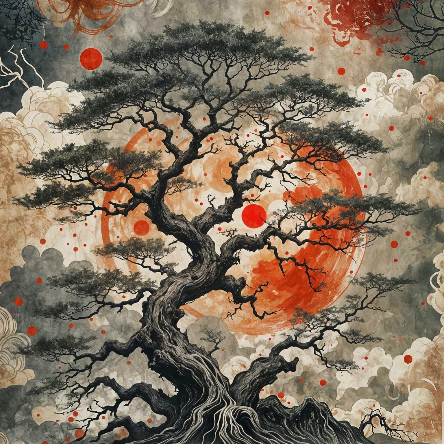 Ukiyo-e print V  by @Floe Joe 