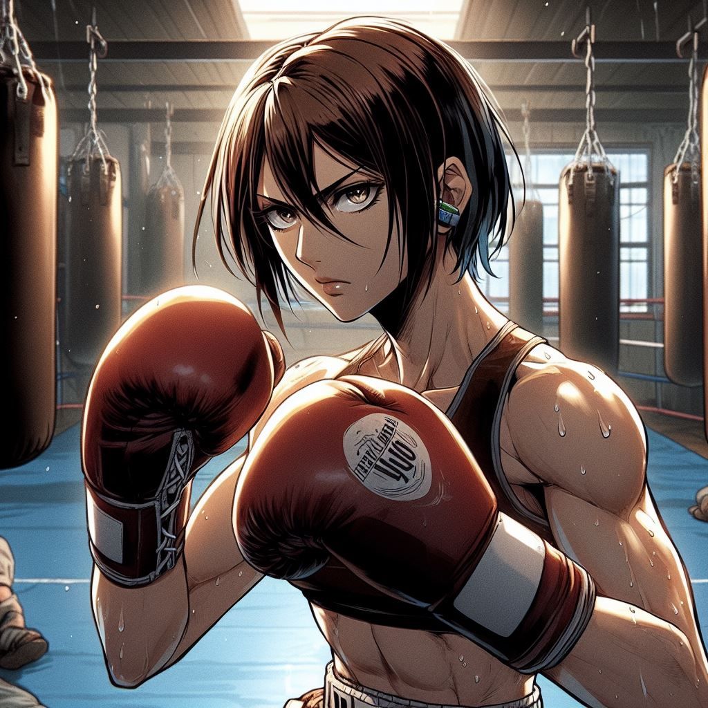 Mikasa as Boxer