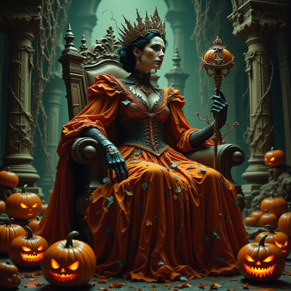<lora:RandArtz:1.0> Halloween Queen