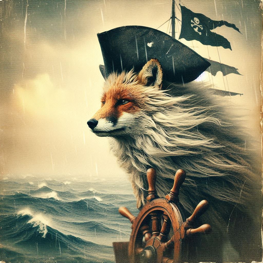 Stormy weather ⛵️🏴‍☠️🦊