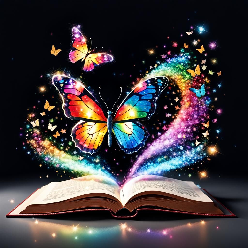 butterfly made of sparkles  by @Dahut