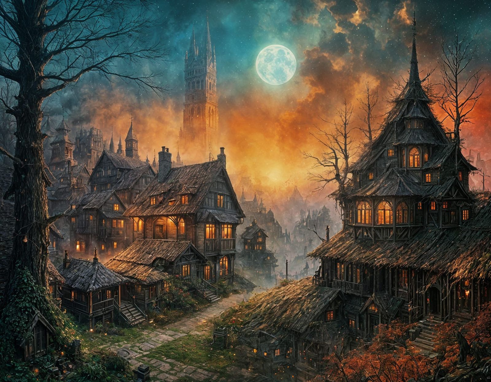 Moody Village  by @Solemn