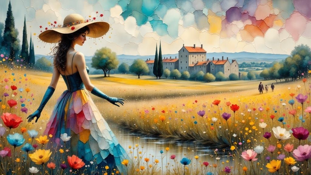 Walk in the fields of Provence