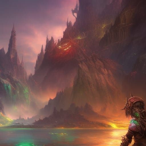 Rockers in Love: Detailed Fantasy Concept Art