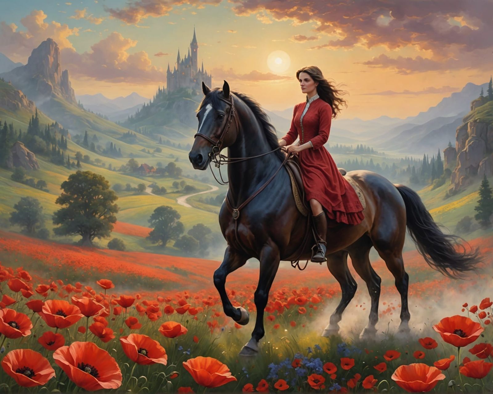 Poppy field ride