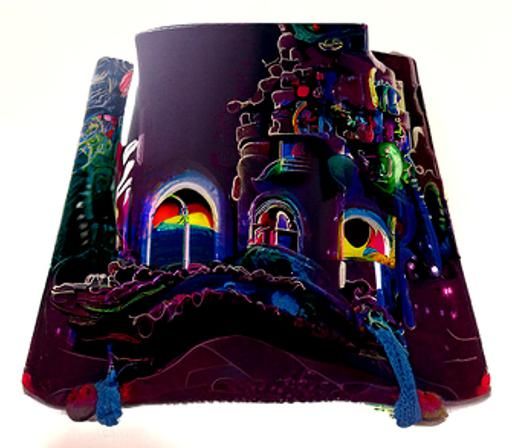 Psychedelic fantasy castle