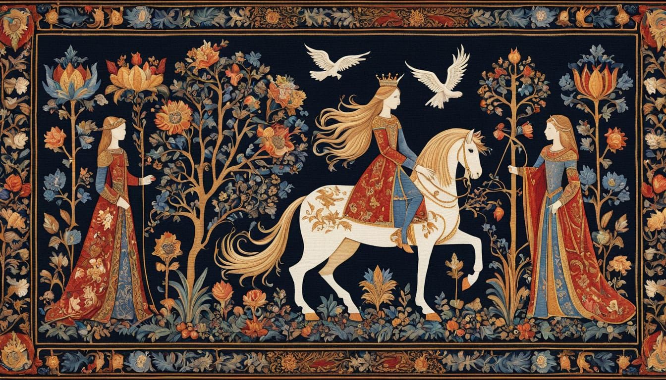 A medieval tapestry   by @Eee17