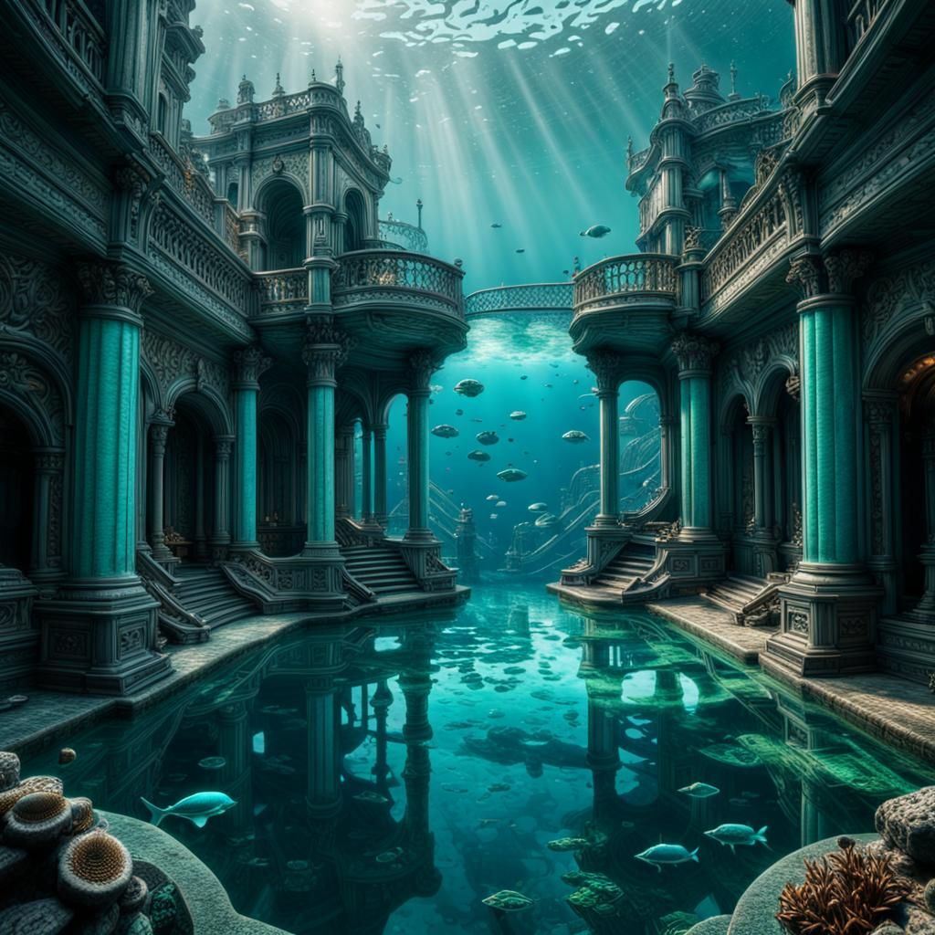 Aqua world - AI Generated Artwork - NightCafe Creator