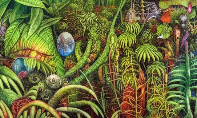 Alien Jungle Biome - AI Generated Artwork - NightCafe Creator