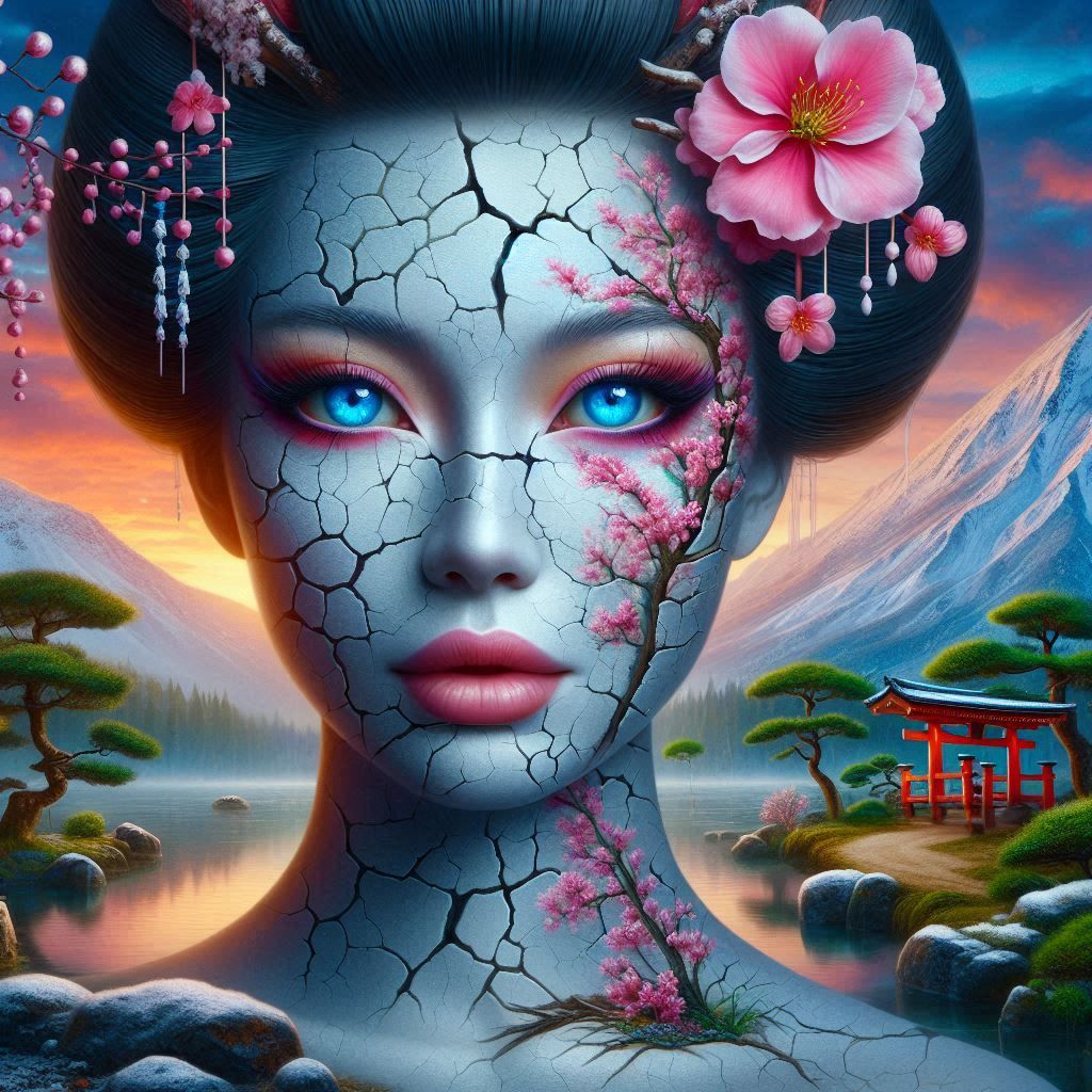 surreal Geisha portrait (1)