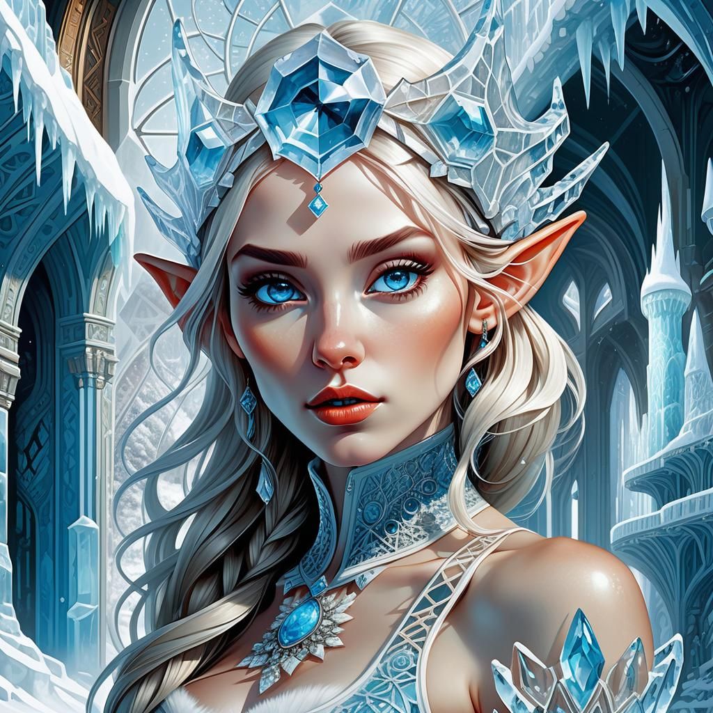 Frost Elf - Ai Generated Artwork - Nightcafe Creator