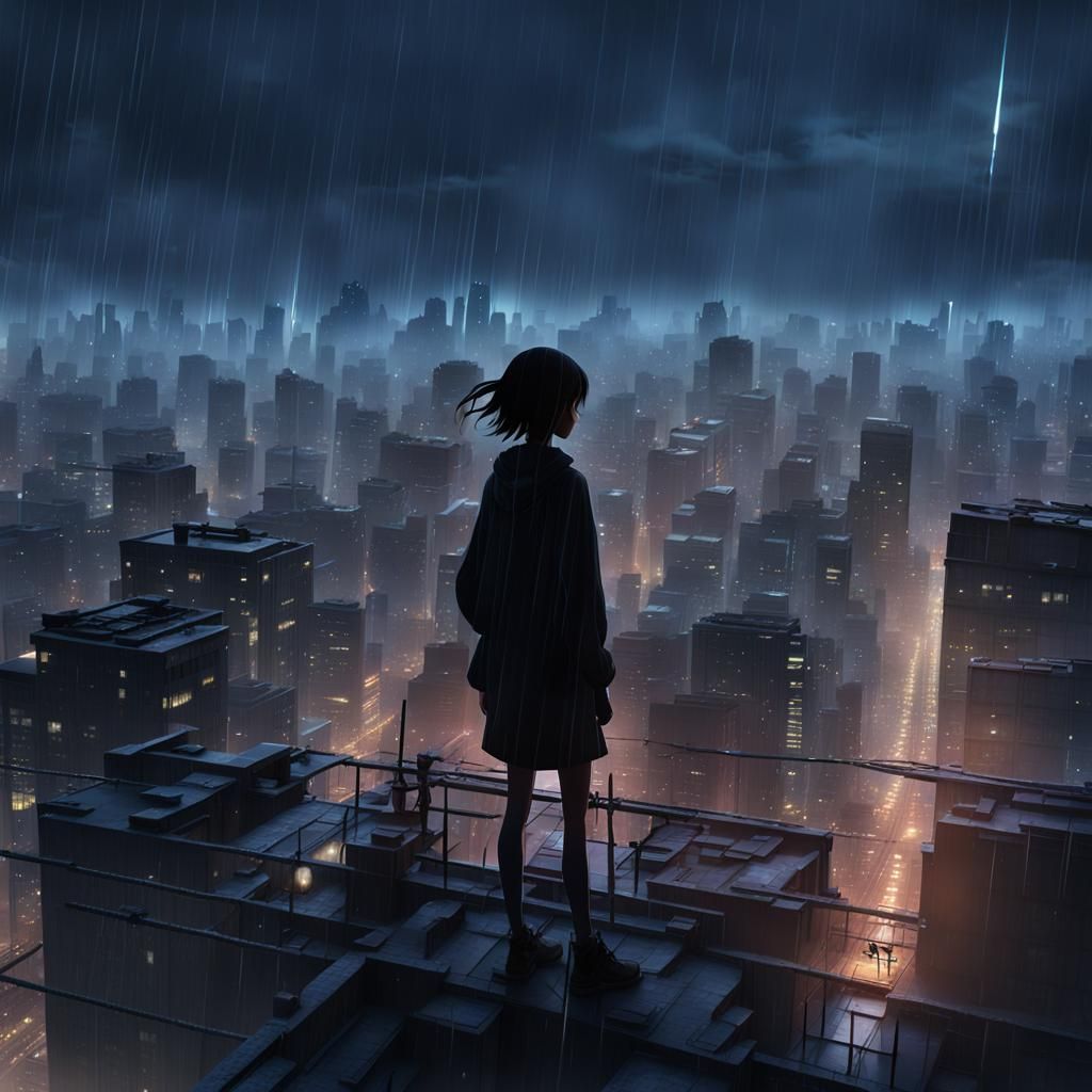 Watching the city from above