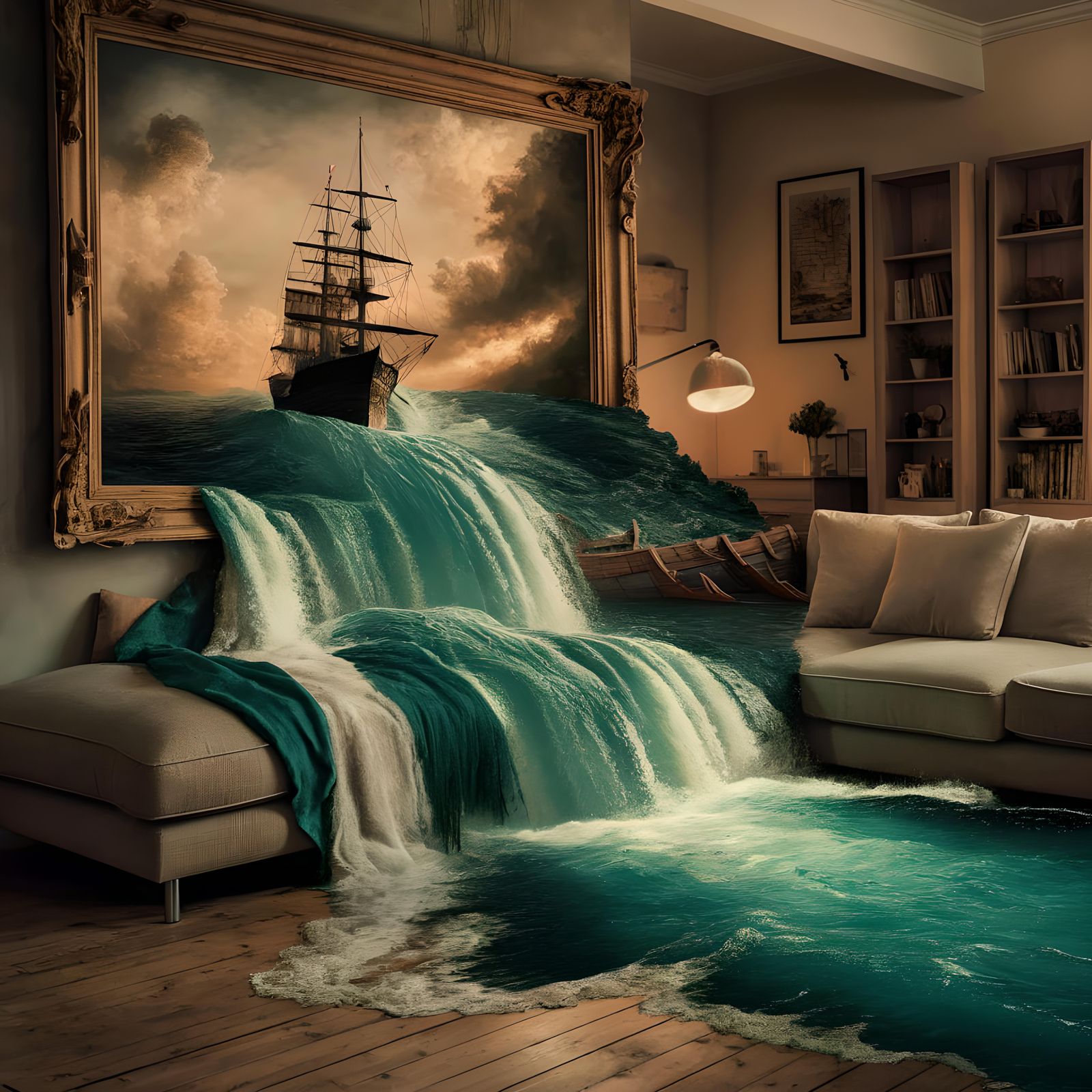 Art Spilling Into Reality  by @Joe