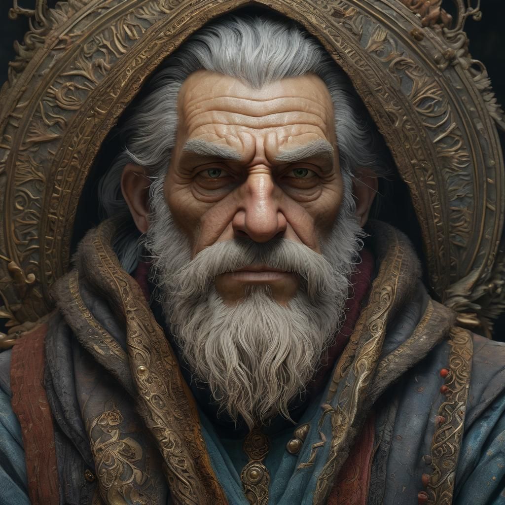 Grizzled Gruff Celestial Warlock