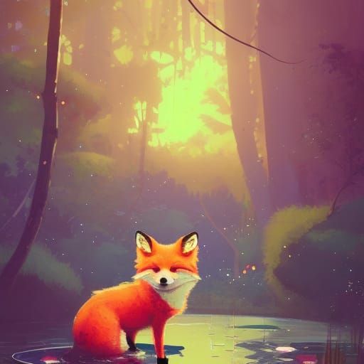 Fox puppy