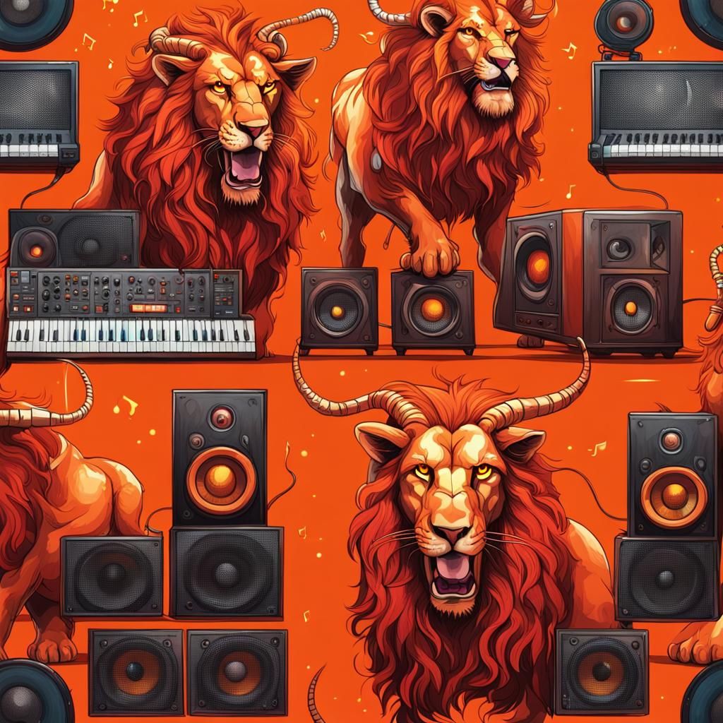 The producing lion goat