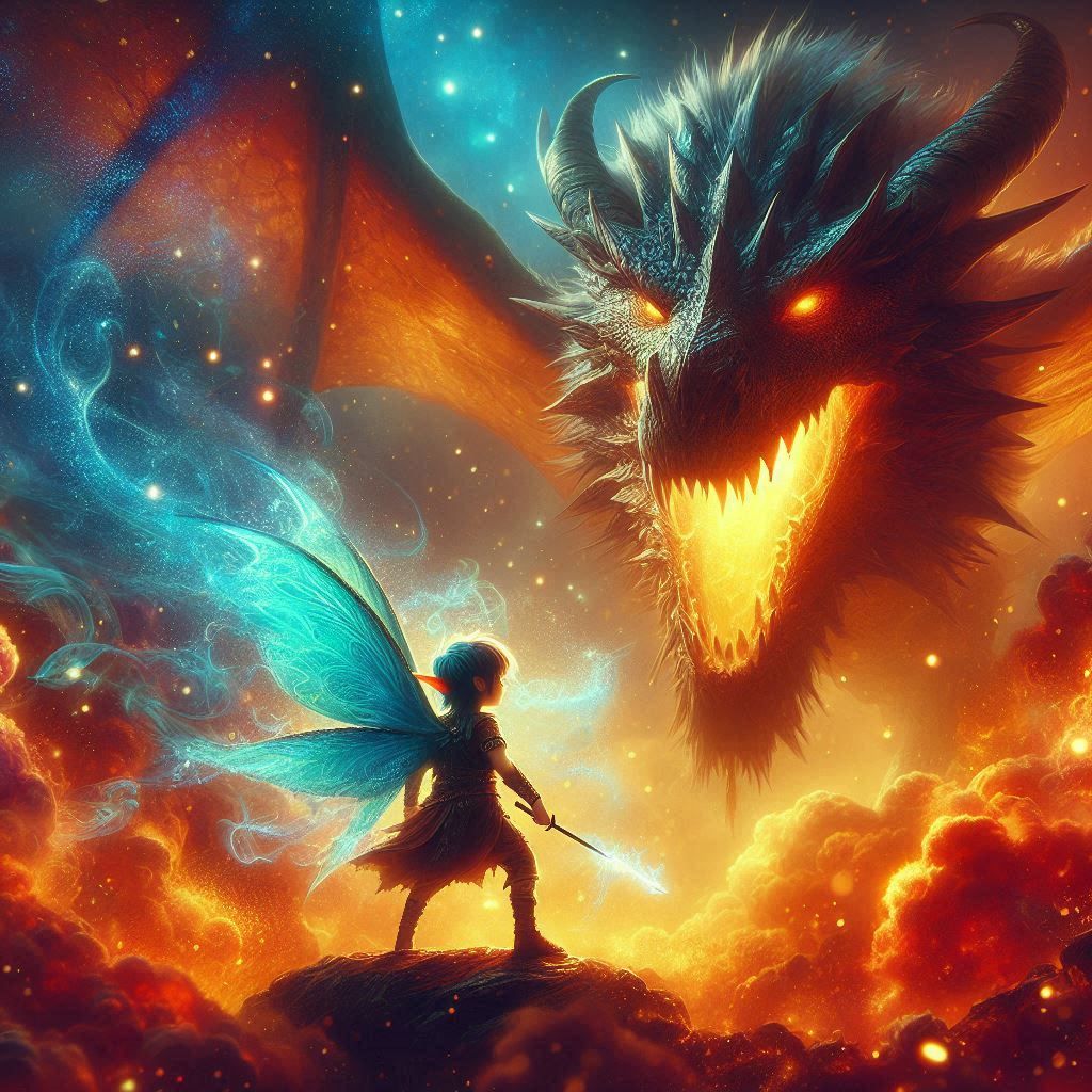 Pixie versus dragon