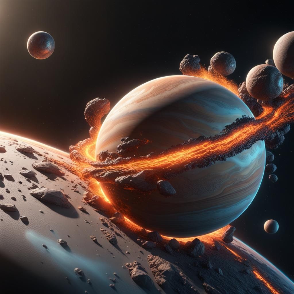 Planetary collision!!