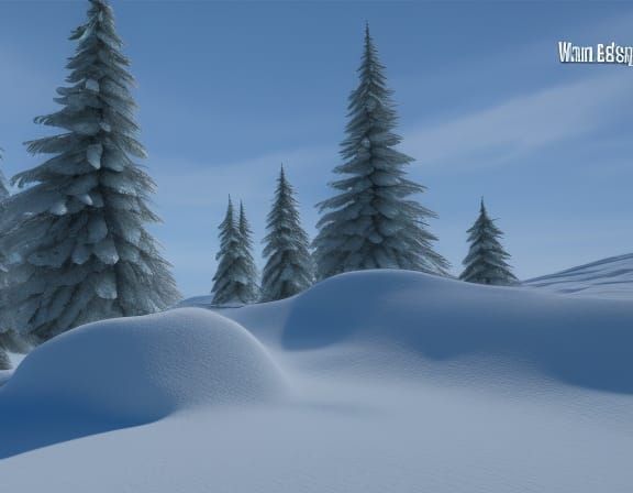 winter tundra Unreal Engine 3D shading shadow depth