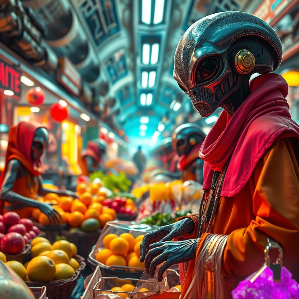 Alien Market  by @Lefteris Michael