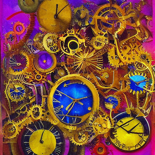 Surreal Masterpiece in Warm Golden Light